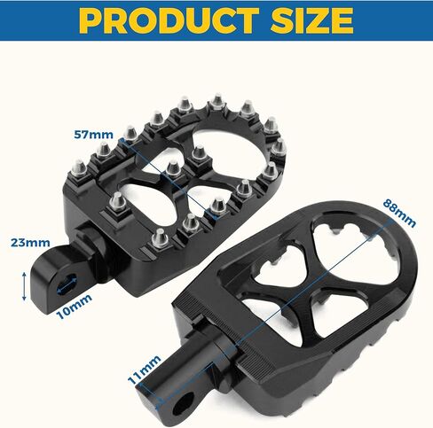 Motorcycle Foot Pegs,CNC Foot Pegs,Motorcycle Pegs,Car Accessories 360° Roating Footpegs Pedals Rests,Wide Foot Pegs,Dirt Bike Foot Pegs,Compatible with Dyna Fatboy Sportster Iron 883 (Black) in Saudi Arabia
