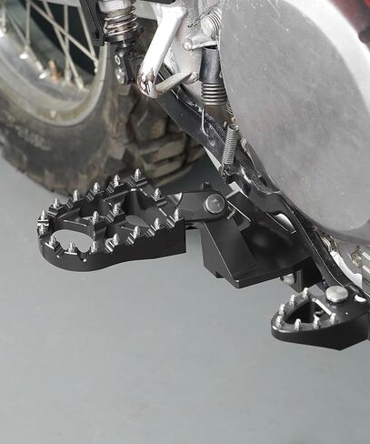 Motorcycle Foot Pegs,CNC Foot Pegs,Motorcycle Pegs,Car Accessories 360° Roating Footpegs Pedals Rests,Wide Foot Pegs,Dirt Bike Foot Pegs,Compatible with Dyna Fatboy Sportster Iron 883 (Black) in Saudi Arabia