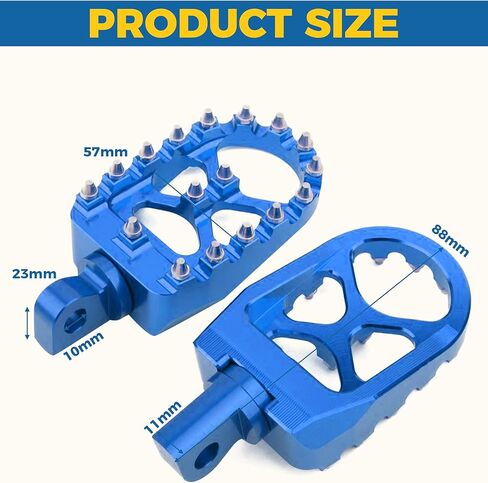 Motorcycle Foot Pegs,CNC Foot Pegs,Motorcycle Pegs,Car Accessories 360° Roating Footpegs Pedals Rests,Wide Foot Pegs,Dirt Bike Foot Pegs,Compatible with Dyna Fatboy Sportster Iron 883 (Black) in Saudi Arabia