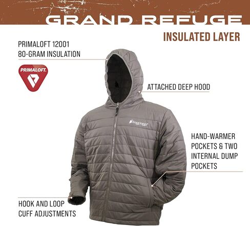 سترة FROGG TOGGS للرجال Grand Refuge 3-n-1 مقاومة للماء ومعزولة مع بطانة Primaloft قابلة للإزالة in Saudi Arabia