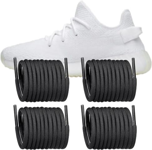 Endoto 2 Pairs Shoelaces Replacement Round Laces for Adidas Yeezy Boost 350 V1/V2, 380, 500, 700, 750, 950 Sneakers Shoes in Saudi Arabia