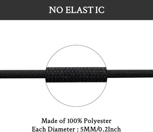 Endoto 2 Pairs Shoelaces Replacement Round Laces for Adidas Yeezy Boost 350 V1/V2, 380, 500, 700, 750, 950 Sneakers Shoes in Saudi Arabia