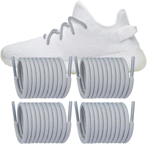 Endoto 2 Pairs Shoelaces Replacement Round Laces for Adidas Yeezy Boost 350 V1/V2, 380, 500, 700, 750, 950 Sneakers Shoes in Saudi Arabia