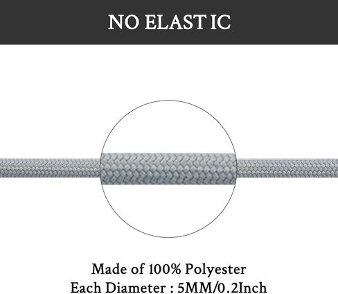 Endoto 2 Pairs Shoelaces Replacement Round Laces for Adidas Yeezy Boost 350 V1/V2, 380, 500, 700, 750, 950 Sneakers Shoes in Saudi Arabia
