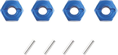 12mm Hex Wheel Hub Mount, Aluminum 7mm Thick with 2x10mm Stub Axle Pins for 1/10 Slash 4x4 & HQ 727 RC Cars Replacement Upgrade Parts (Purple)(Set of 4) in Saudi Arabia