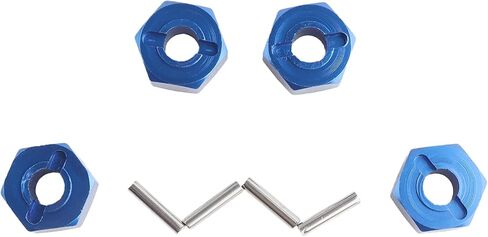 12mm Hex Wheel Hub Mount, Aluminum 7mm Thick with 2x10mm Stub Axle Pins for 1/10 Slash 4x4 & HQ 727 RC Cars Replacement Upgrade Parts (Purple)(Set of 4) in Saudi Arabia