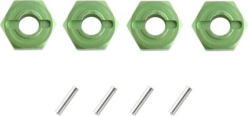 12mm Hex Wheel Hub Mount, Aluminum 7mm Thick with 2x10mm Stub Axle Pins for 1/10 Slash 4x4 & HQ 727 RC Cars Replacement Upgrade Parts (Purple)(Set of 4) in Saudi Arabia