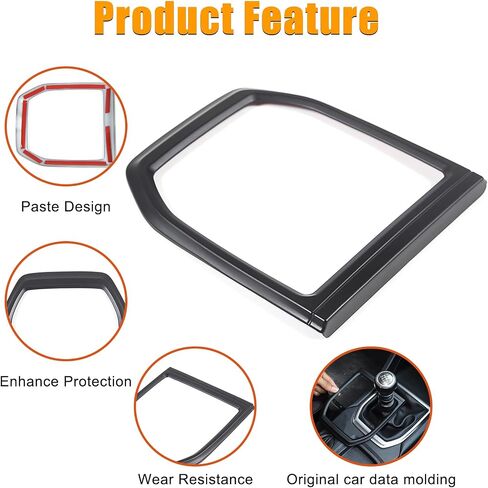 Car Gear Shift Panel Trim Cover Compatible with Subaru WRX 2022 2023 Manual,Central Control Gear Shift Panel Anti-Scratch Protection ABS Accessories (Red) in Saudi Arabia