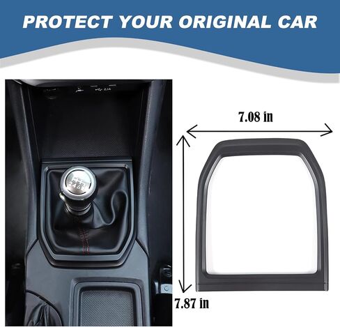 Car Gear Shift Panel Trim Cover Compatible with Subaru WRX 2022 2023 Manual,Central Control Gear Shift Panel Anti-Scratch Protection ABS Accessories (Red) in Saudi Arabia