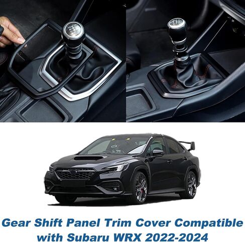 Car Gear Shift Panel Trim Cover Compatible with Subaru WRX 2022 2023 Manual,Central Control Gear Shift Panel Anti-Scratch Protection ABS Accessories (Red) in Saudi Arabia