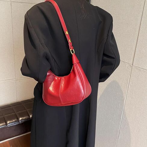 Small Hobo Bags for Women Retro Crescent Shoulder Purse Fall Soft Crossbody Handbag in Kuwait