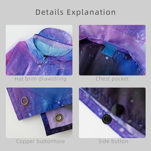 Multi functional cape hooded raincoat suitable for outdoor camping and hiking, suitable for both men and women in Kuwait