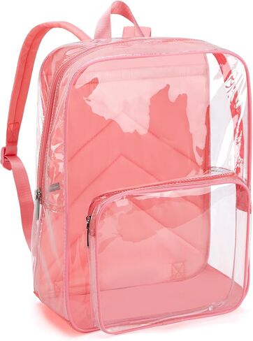 Clear Backpack for Stadium Events See Through Backpack Medium Transparent Bag for Women Heavy Duty Wide Straps in Saudi Arabia