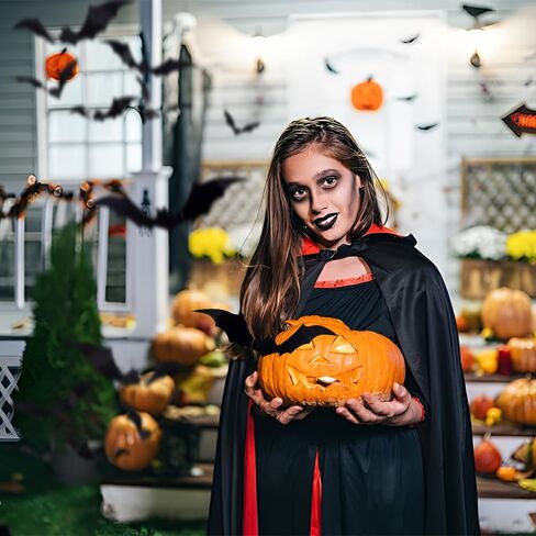 60PCS Halloween Bats Decoration 3D Bats Wall Decor 4 Different Sizes Realistic PVC Bats Stickers for Halloween Party Supplies DIY Home Window Bathroom Indoor Décor in Saudi Arabia