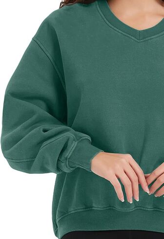Hatant Oversized Sweatshirt for Women Heavyweight Hoodie Vintage Y2k Hoodies Fleece Sweatshirts Long Sleeve Sweater for Women in Saudi Arabia