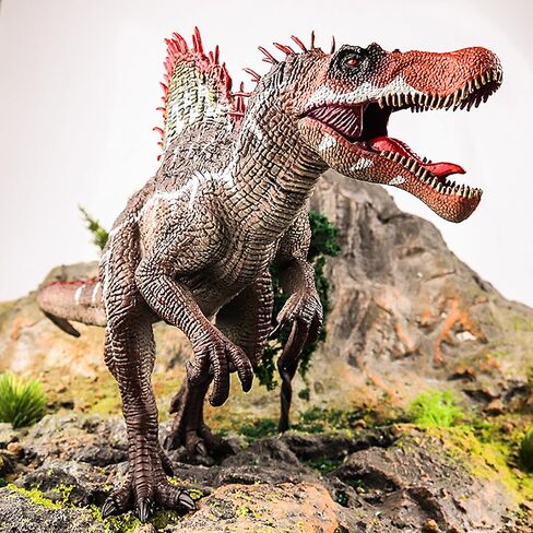 Spinosaurus Toys, Large Dinosaur Toys for Boys and Girls, 14in Dino Toy Figure with Movable Jaw, Figurines Realistic Spinosaurus Dinosaur Toy, Birthday Party Gifts for Kids in Saudi Arabia