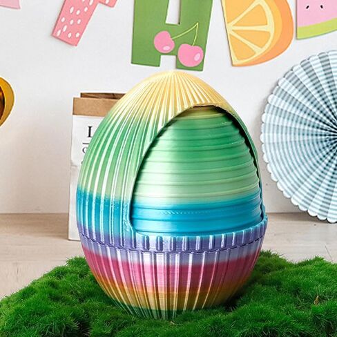 3D Printed Dragon Egg,Rotary Dragon Egg with Dragon Inside, Gear Crystal Animal Egg,12in Flexible Articulated Dragon,3D Printed Gifts Home Decor,3D Printed Gear Fidget Toy for ADHD (A-Candy) in Saudi Arabia