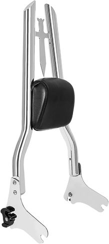 Detachable 29" Height Sissy Bar Passenger Backrest Rear Pad Compatible for Harley Touring 97-08 Road King Street Glide Road Glide Electra Glide Equipped with Required Docking Kits Black in Saudi Arabia