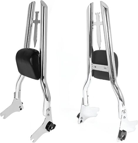 Detachable 29" Height Sissy Bar Passenger Backrest Rear Pad Compatible for Harley Touring 97-08 Road King Street Glide Road Glide Electra Glide Equipped with Required Docking Kits Black in Saudi Arabia