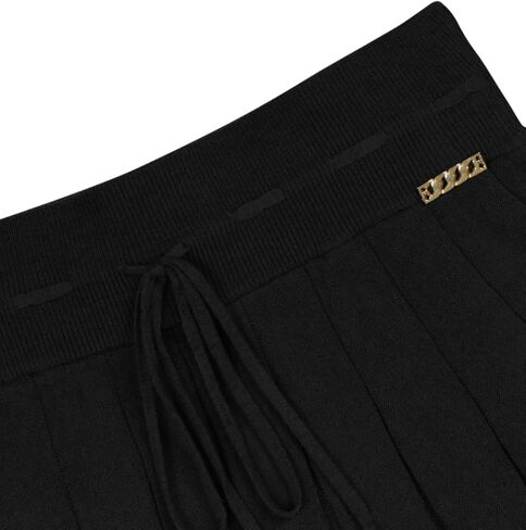 REORIA Women's Trendy Sexy High Waisted Pleated Skirts A Line Flared Going Out Mini Knit Skirts in Kuwait