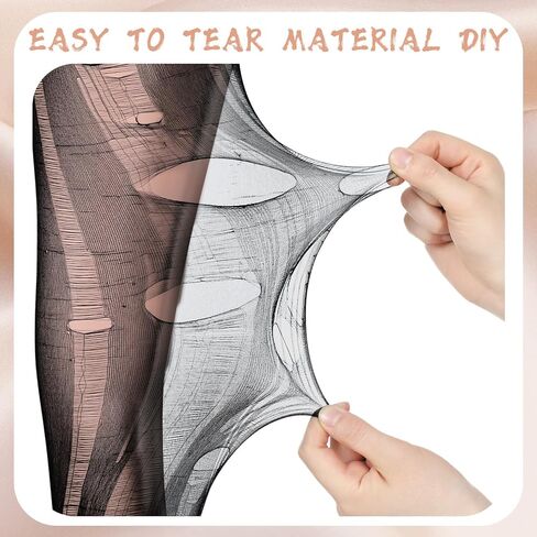 Bencailor 4 Pcs Women Easy Ripped Tights High Waist Fishnet Distressed Leggings Women Mesh Thigh High Stockings Pantyhose in Saudi Arabia