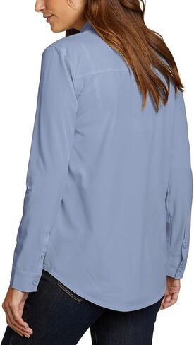 Eddie Bauer Women's Departure Stretch Moisture Wicking Long Sleeve Shirt with UPF 50 in Saudi Arabia