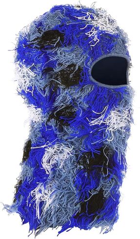 PATIKIL Distressed Balaclava Ski Mask, Balaclava Camo Knitted Face Mask Windproof Full Face Cover for Women Men Outdoor Sport in Saudi Arabia