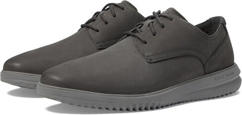 Cole Haan Men's Grand+ Plain Toe Oxford, Magnet Nubuck/Grey, 8 in Saudi Arabia