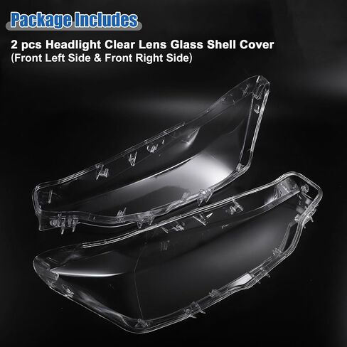 ACROPIX Front Left Right Side Headlight Cover Headlamp Clear Lens Shell Cover Fit for BMW 3 Series F30 Sedan 2016-2018 No.63117419630 - Pack of 2 in Saudi Arabia