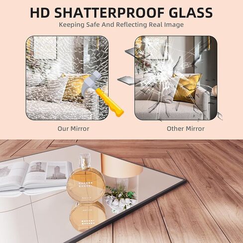 مرآة أرضية Hasipu مقاس 57 بوصة × 16 بوصة كاملة الطول، قائمة بذاتها أو تميل على مرآة الحائط مرآة كاملة للجسم مع حامل لغرفة النوم وغرفة المعيشة in Kuwait