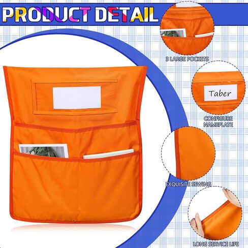 جيوب كرسي Windyun للفصل الدراسي، منظم تخزين مقعد الطالب، جيوب كرسي من قماش أكسفورد للمدرسة، الفصل الدراسي، المنزل، فريق الأطفال، 8 ألوان (32 حزمة) in Kuwait