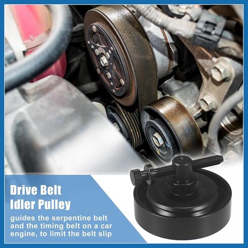 97834-29010 Car Drive Belt Tension Pulley for Hyundai Accent Elantra Tiburon Tucson 95-12 for Kia Soul Belt Tensioner Idler Pulley Replace 97834-29000 97834-22100 Item Replacement in Saudi Arabia