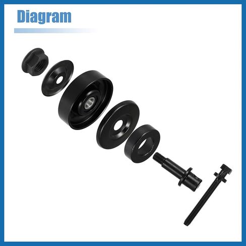 97834-29010 Car Drive Belt Tension Pulley for Hyundai Accent Elantra Tiburon Tucson 95-12 for Kia Soul Belt Tensioner Idler Pulley Replace 97834-29000 97834-22100 Item Replacement in Saudi Arabia