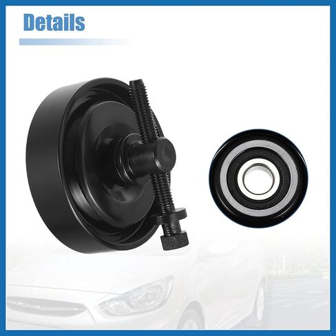 97834-29010 Car Drive Belt Tension Pulley for Hyundai Accent Elantra Tiburon Tucson 95-12 for Kia Soul Belt Tensioner Idler Pulley Replace 97834-29000 97834-22100 Item Replacement in Saudi Arabia
