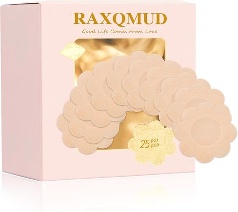 50 Pcs Disposable Nipple Covers Breathable Nipple Stickers Self Adhesive Petals Nipplecovers for Women in Saudi Arabia