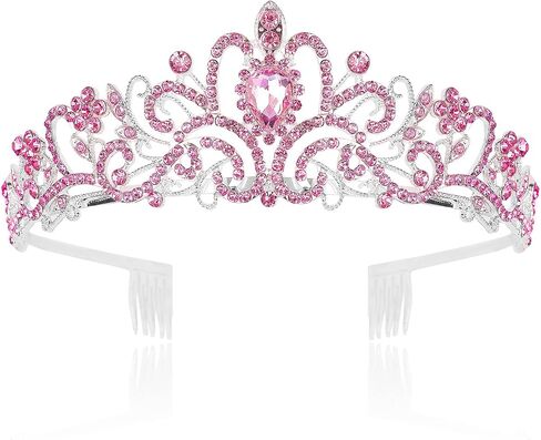 Chanaco Black Crown Tiaras for Women Black Tiara Gothic Crown Princess Rhinestone Crown Headband Crystal Baroque Queen Crowns Headpiece Accessories for Halloween Costume Wedding Birthday in Saudi Arabia