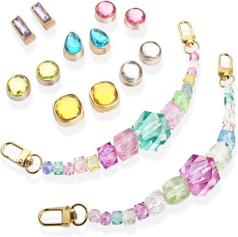 Shoe Decoration With Bling Stone Botton, Pink Coquette Bows Shoe Charms for Girls Kids, Ocean Summer Shoe Charms, Bling Starfish Seashell Shoe Charms, Fashion Crystal Rhinestone Shoe Charms,Pink Diamond Party Favors Gifts,Purple Gems Gifts in Saudi Arabia