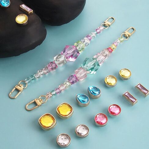 Shoe Decoration With Bling Stone Botton, Pink Coquette Bows Shoe Charms for Girls Kids, Ocean Summer Shoe Charms, Bling Starfish Seashell Shoe Charms, Fashion Crystal Rhinestone Shoe Charms,Pink Diamond Party Favors Gifts,Purple Gems Gifts in Saudi Arabia