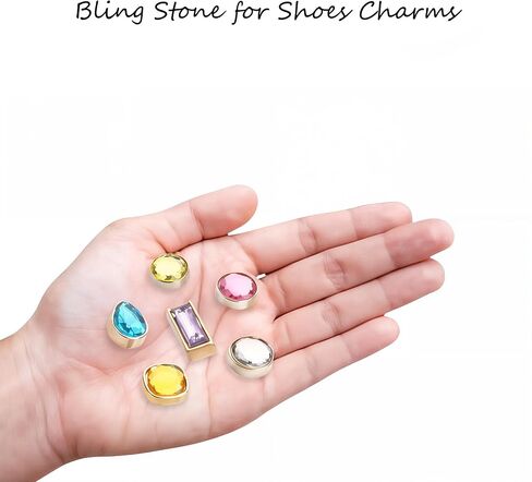 Shoe Decoration With Bling Stone Botton, Pink Coquette Bows Shoe Charms for Girls Kids, Ocean Summer Shoe Charms, Bling Starfish Seashell Shoe Charms, Fashion Crystal Rhinestone Shoe Charms,Pink Diamond Party Favors Gifts,Purple Gems Gifts in Saudi Arabia