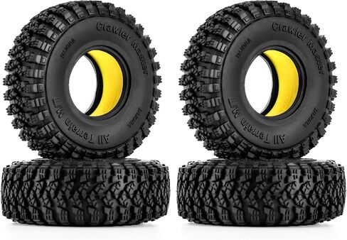 انجورا اطارات 1.0 S3 لجميع التضاريس لسيارة TRX4M SCX24 AX24 FCX24 FCX24، 58 × 20 ملم، T1008 in Kuwait