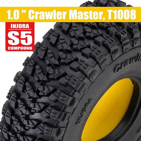 انجورا اطارات 1.0 S3 لجميع التضاريس لسيارة TRX4M SCX24 AX24 FCX24 FCX24، 58 × 20 ملم، T1008 in Kuwait
