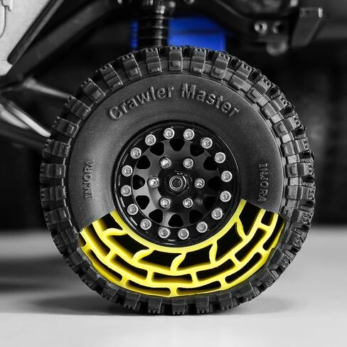 انجورا اطارات 1.0 S3 لجميع التضاريس لسيارة TRX4M SCX24 AX24 FCX24 FCX24، 58 × 20 ملم، T1008 in Kuwait