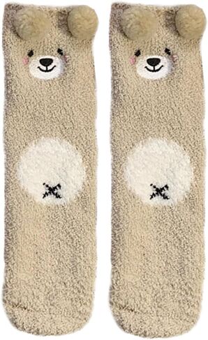 Benefeet Sox مضحك الحيوان جوارب غامضة للنساء الفتيات لطيف رقيق النعال الجوارب الدافئة الشتاء الجوارب أفخم النوم الجوارب in Kuwait