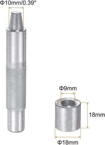 HARFINGTON Eyelet Hole Punch Die Tool 8mm 45# Steel Grommet Setter Install Tool Hollow Punch Tool Kit with Base for Fabric Clothing Crafts Bags in Saudi Arabia