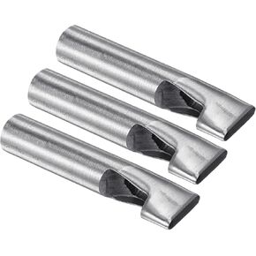 Oval Leather Hole Punch - [3 x 8mm] 45# Steel Flat Punch Cutter Tool Hollow Punching for Belt Leather Craft Clothes Use, 100mm / 4" Long in Saudi Arabia