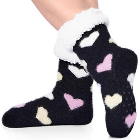 Moon Wood Slipper Socks Cozy Fuzzy Socks for Women Non Slip Cabin Socks Fluffy Warm Winter Socks Home Socks in Kuwait
