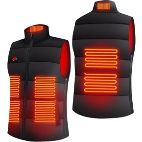 Heated Vest for Men Women 7 Heating Areas Winter Heated Vest, Adjustable Size