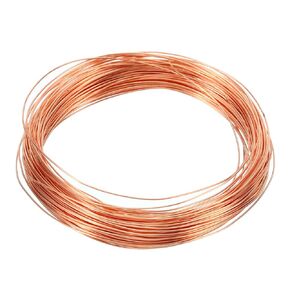 PATIKIL 99.9% Soft Copper Wire, 1Pcs 26Gauge/0.4mm Diameter 15m/49.2ft Spool Pure Copper Craft Wire for Jewelry Making Beading Garden Plants