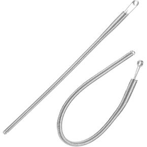 Fbshicung 2 PCS Bendable Spring Drawstring Threader Clip Pants Hoodies Elastic Band Lace Cord Flexible Drawstring Thread DIY Tool
