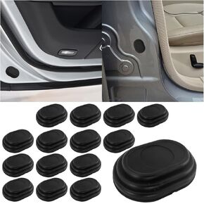 16PCS Car Door Shock Absorber, Silicone Anti-Collision Car Side Door Protection Sticker, Self Adhesive Car Door Slam Stopper Car Bumper Protector, Auto Soundproof Crash Pad for SUV Truck Car